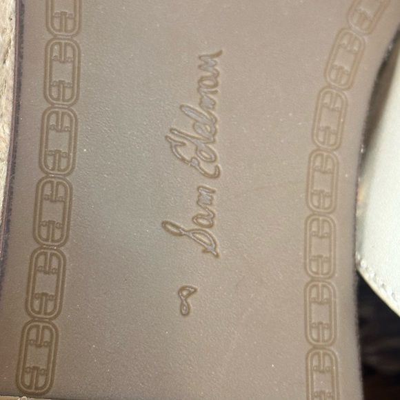 NWT sz 8 Sam Edelman Carson open toe wedge espadrille cream tan woven raffia - Picture 7 of 7